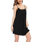 GYS Nightgowns for Women, Bamboo Viscose Soft Sleeveless Full Slips Chemise Cami Dress Sleepwear Shirts