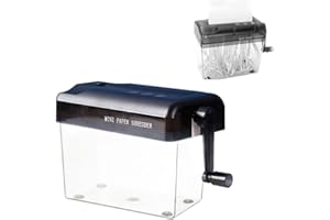 Mini Hand Shredder,Portable Paper Shredder Manual Shredder Document File Straight Cutting Machine for School Office,Hand Pape