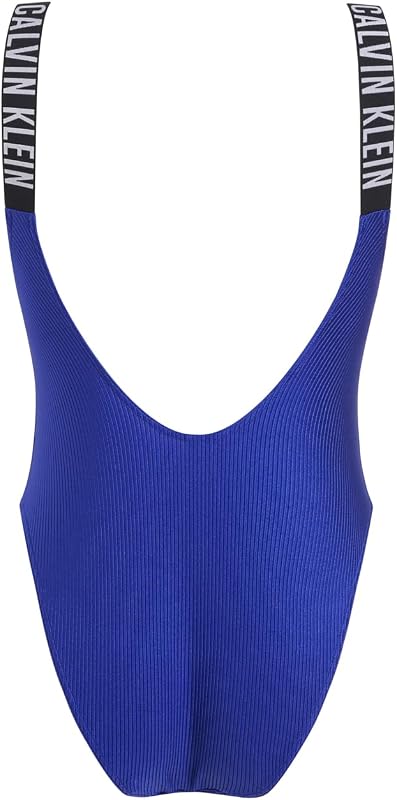 Costume da Bagno Donna Scoop Back One Piece Scollatura sulla Schiena, Blu (Midnight Lagoon), M