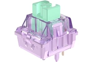 ZugGear DUROCK Lupine Linear Switches 62g 2-Stage Long Spring 5 Pins Box Switch Long Pole Stem for Mechanical Switches (70pcs, DUROCK Lupine Switch)