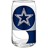 Rico Industries NFL Football Standard 16-oz Can Shaped Glass