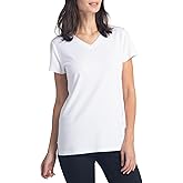 Fishers Finery Women's Ecofabric Short Sleeve Classic Fit V Neck Tee