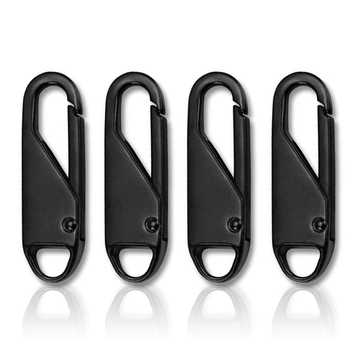 Photo 1 of ?Zipper Pulls Replacement, 4 Piece Replacement Zipper Repair Kit Tabs for Backpacks, Luggage & Jackets Coat (Black)