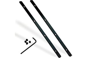 HAWMOW Guide Rail Connector Accessories Kit 71358 482107 Compatible with Festool | Makita | DeWalt Track Saw Secure Long Cuts, 2 Pack, Black