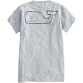 Vineyard Vines Womens Short-Sleeve Vintage Whale Pocket Tee