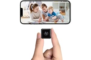 TERURA 4K Mini Indoor Wireless Camera Hidden Spy Micro Pet WiFi Small House Tiny Body Security Camera Nanny Smart Cameras,Night Vision Motion Detection Indoor Outdoor