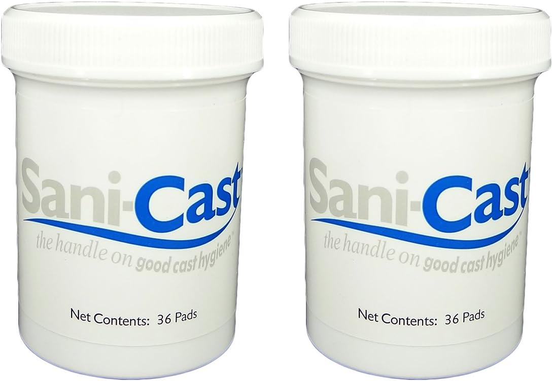 MD Americas Sani-Cast Orthopedic Cast Cleansing Disposable Refill Pads, 36 Count (Pack of 2)
