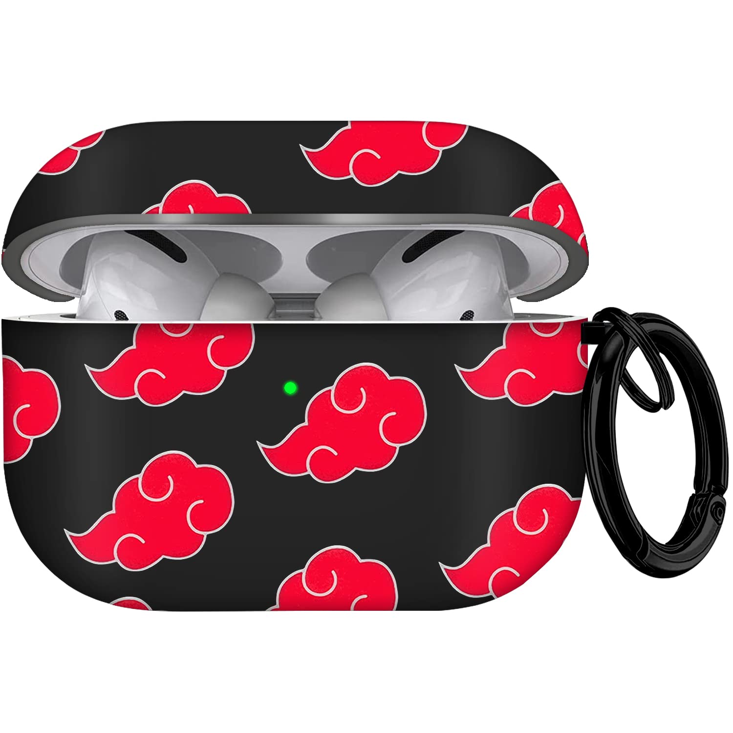 Photo 1 of Maxjoy for Airpods Pro 2nd Generation Case, Cartoon Cute Anime Design Series Apple Airpod pro 2 Case Cover for Airports Pro 2 Generation 2022, Wireless AirPods Pro 2 Cases for Men Women, Red Cloud
