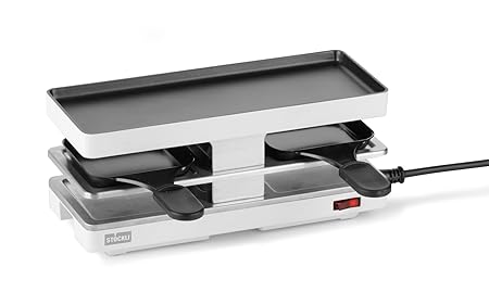 TWINBOARD Raclette Erweiterungsgerät, Farbe:weiß von stöckli