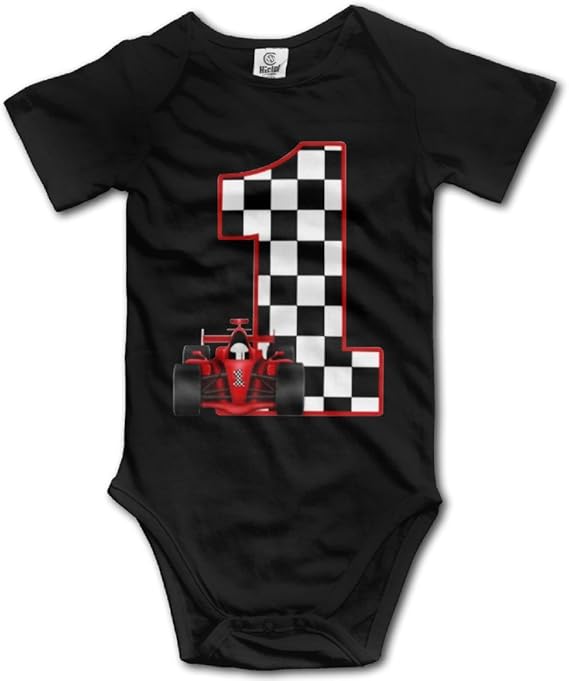 1er Anniversaire Voiture De Course Personnalise Mignon Unisexe Bebe Garcon Fille Onesise Amazon Ca Vetements Et Accessoires
