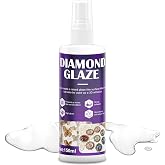 WANJAO 150ml Diamond Glaze Clear, High Adhesion High Gloss Fast Drying | for Creating Raised Effects on Handicrafts Jewelry Bracelets Glass and Can be Mixed with Dye Inks Watercolors Pigments