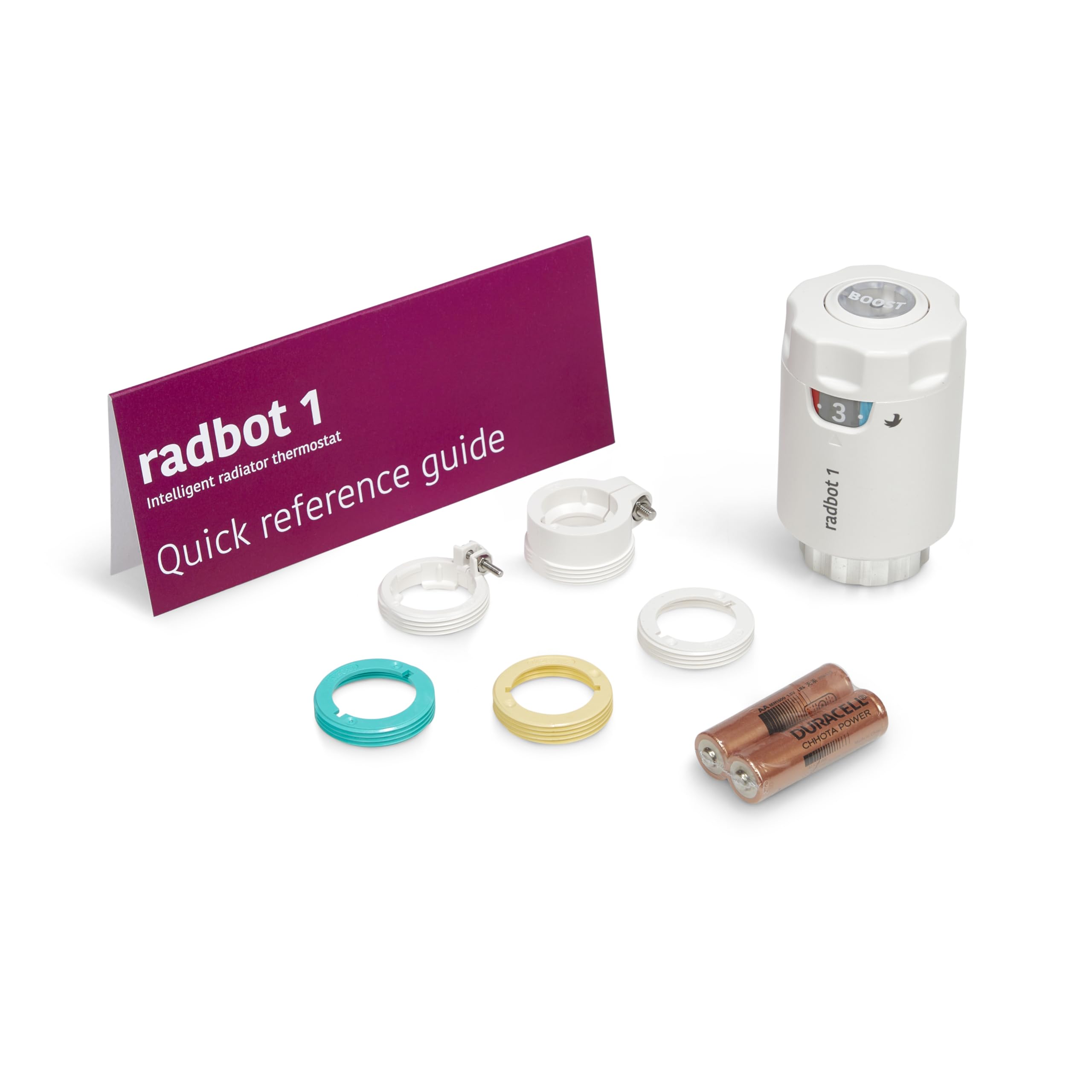 Radbot 1 Intelligent Radiator Thermostat Smart Radiator Thermostat Smart Radiator Valve 7 Year Warranty Smart TRV No WiFi Needed