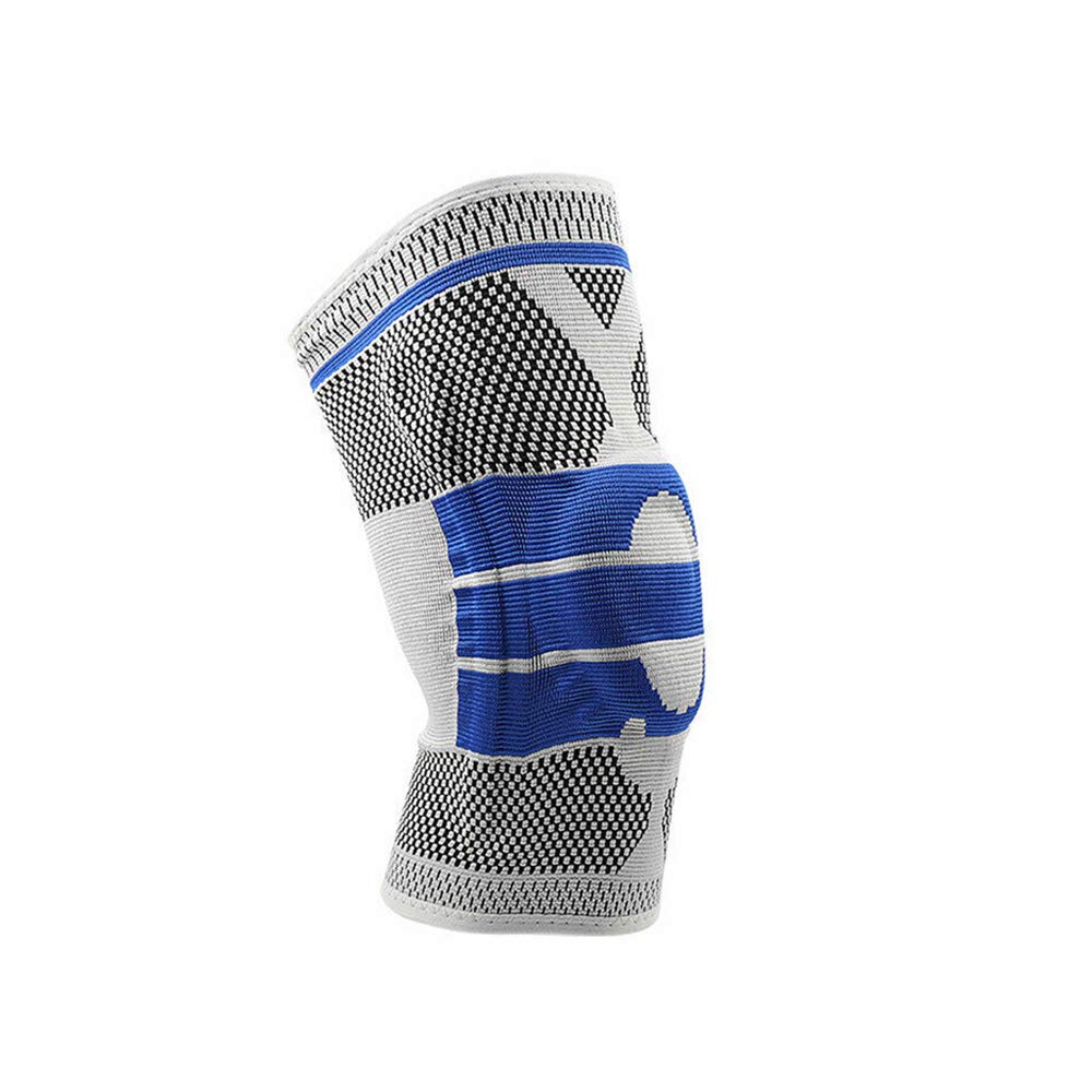 TOOLDO Knee Compression Sleeve Support - Best Knee Brace for Meniscus Tear, Running Sprain Injury, Bandage Strain, Relieve Joint Pain, Arthritis Knee Brace Crossfit for Men & Women(1PCS)