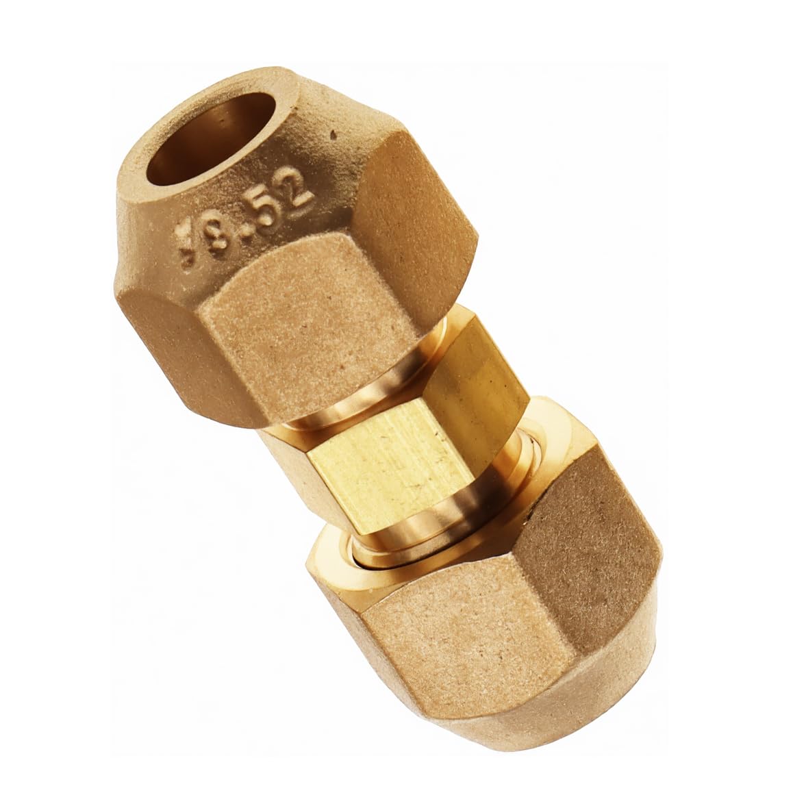 METER STAR Air Conditioning Copper Pipe Extension for Joint Double Connector Intermediate Connection Head Free Welding Butt Copper Tube Diameter 6-24mm Flare Nut(3/8" (9.53mm) Copper Tube)