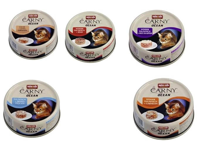 Animonda Carny Ocean Mix 2, 24 x 80 g Dose Katzenfutter verschiedene Sorten