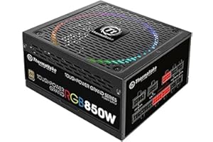 Thermaltake Toughpower Grand RGB 850W 80+ Gold Smart Zero 256-Color RGB Fan Fully Modular Power Supply 10 YR Warranty PS-TPG-