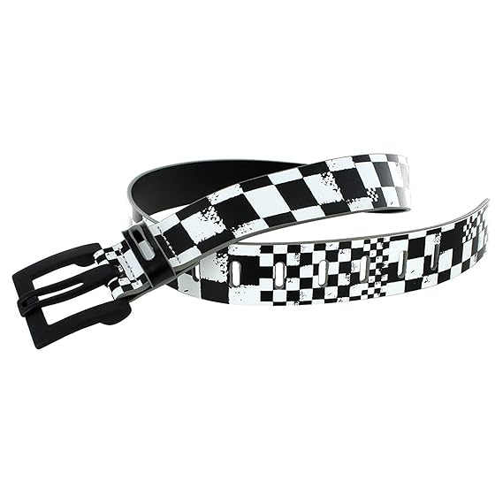 checkered belt amazon