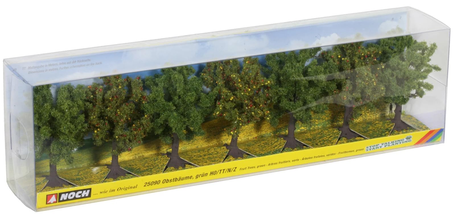 Noch 25090 8 cm High Fruit Trees Green Landscape Modelling (7-Piece)