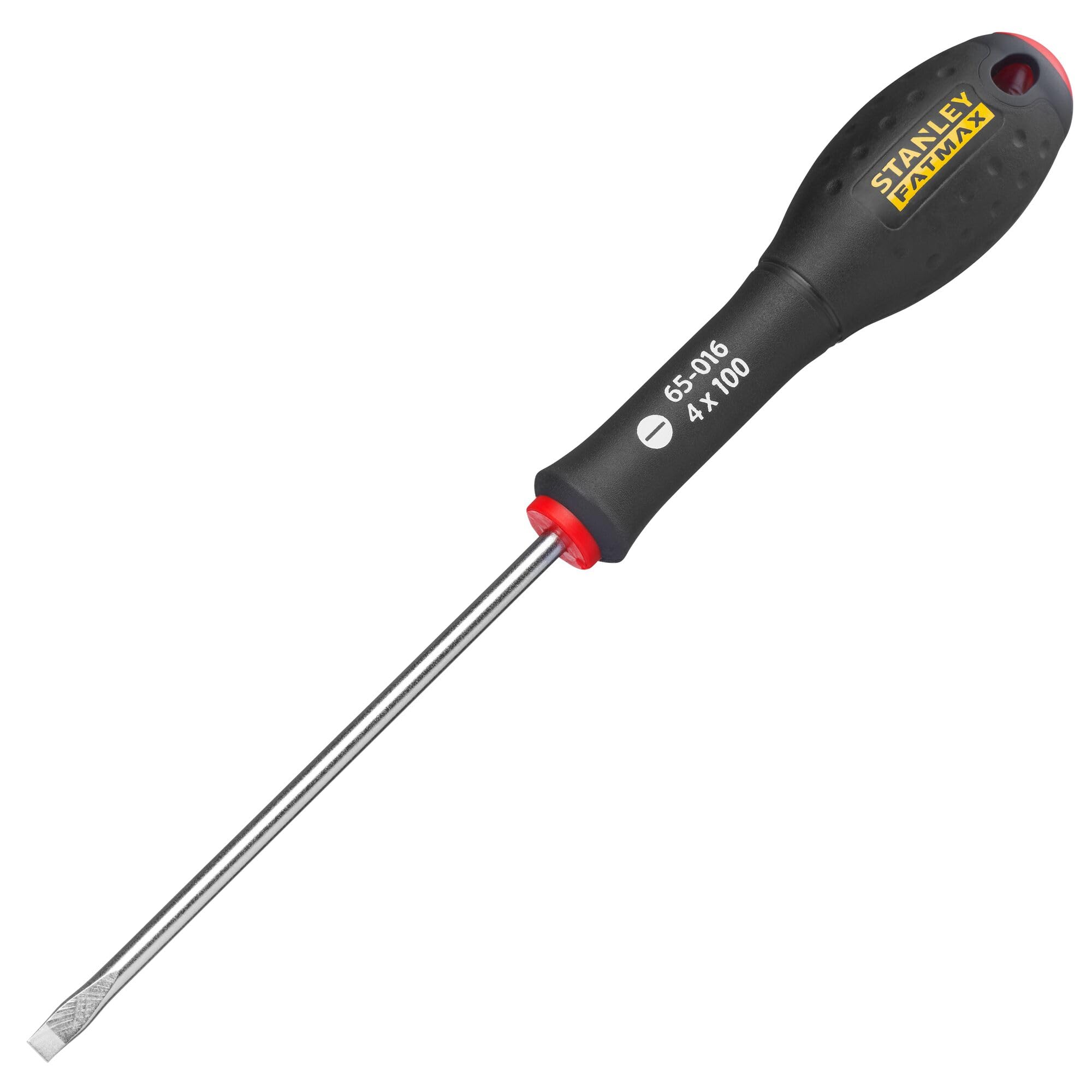 Stanley 0-65-016 Fat Max Screwdriver Flared 4X100Mm-Black And Red