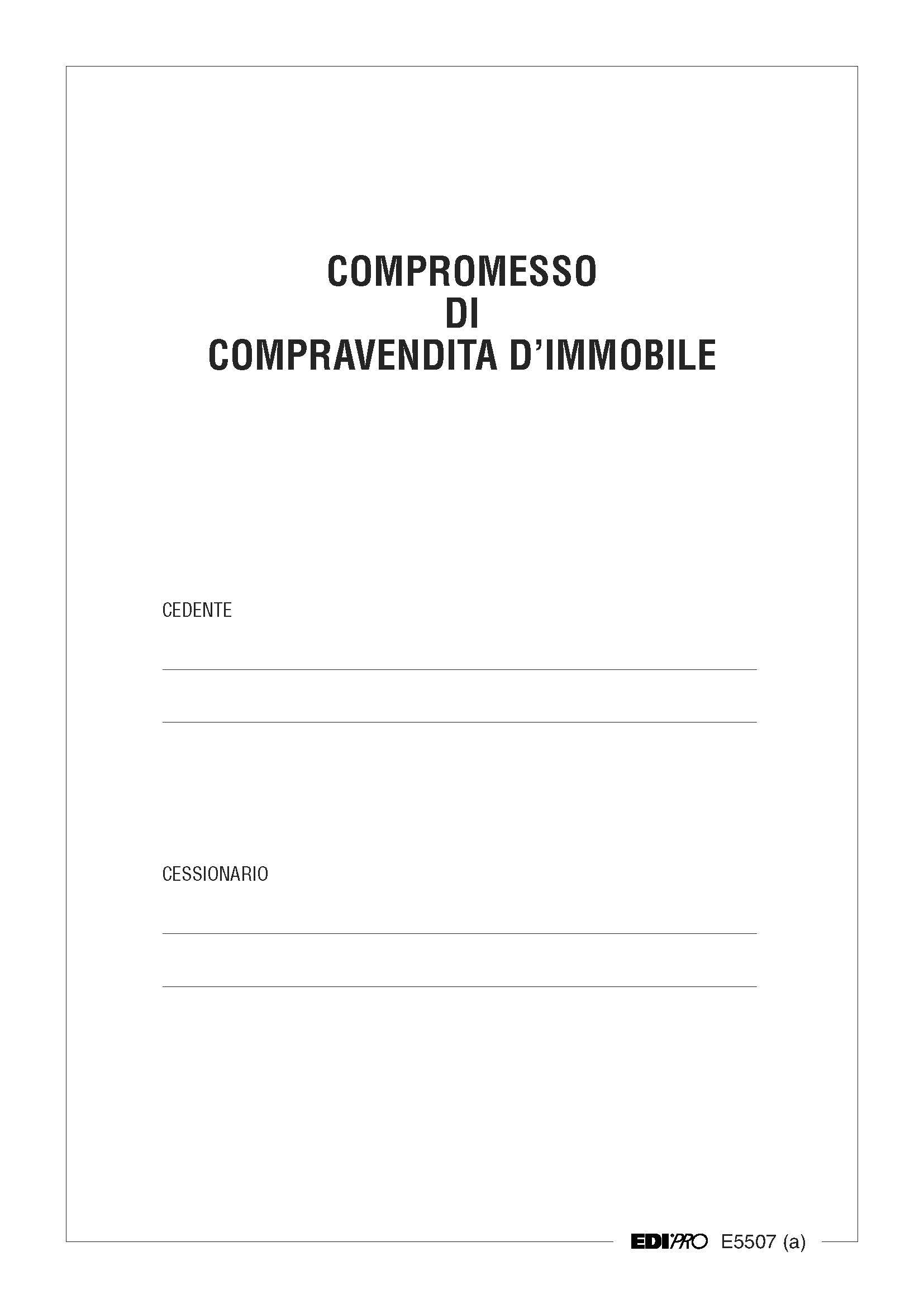 EDIPRO - E5507 - Contract Sale Apartment f.to 29,7x21