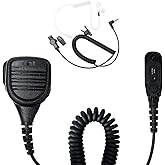 HEOPBIRD Handheld Speaker Mic Shoulder Microphone for Motorola APX4000 APX6000 APX7000 APX8000 XPR6350 XPR6550 XPR7350 XPR7550 XPR7580 2 Way Radio Walkie Talkie with 3.5mm Earpiece