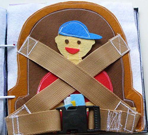 Buckle Your Seatbelt Quiet Book Page / Buckle Up- Car Safety Buckle Quiet Book / Quiet Activity Book / Birthday Gift For Toddler /