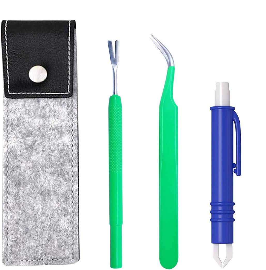 PROZADALAN Professional Tick Remover, Tick Remover Tool with Set of 3 Professional Tick Tweezer Stainless Steel for Dog/Cat/Human-Easy Remove Ticks (Tick Hook Premium Set Including)