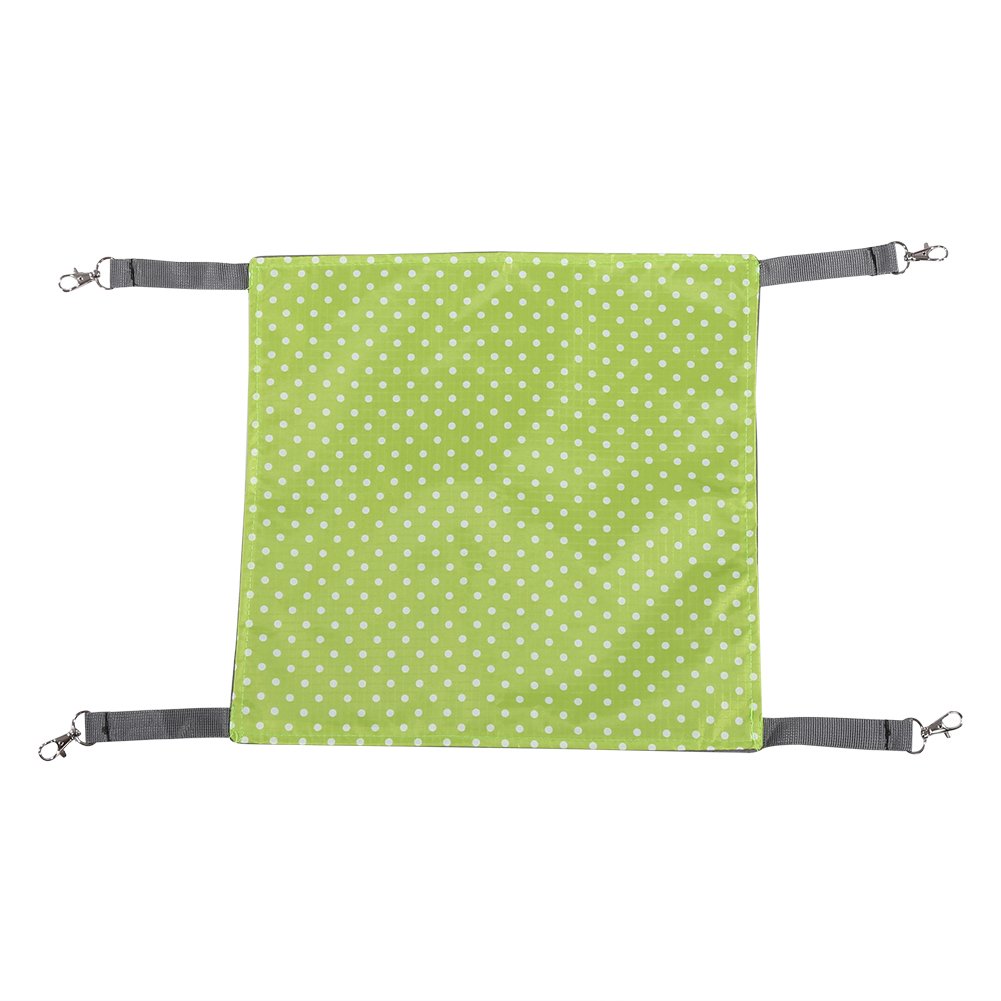 Fdit Pet Rat Hammock Small Cat Cage Hammock Soft Waterproof Pet Hanging Sleeping Bed for Pet Sleeping(L/Green)