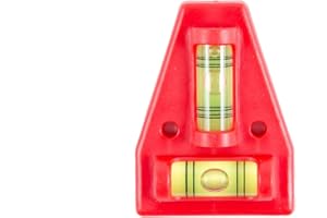 SWANSON TOOL CO., INC Swanson Tool Company CCL001 Cross Check Level mounts with Screws or Adhesive (Not Included), & Displays Front-To-Back or Side-To-Side Leveling, Red