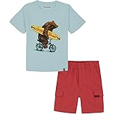 Lucky Brand boys 2pc Short Set