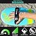 The Slyde Grom Soft Top Bodysurfing Handboard/Handplane, Easy to Use, Fun to Master, Safe for Kids, Portable, Light Weight, Durable with Exceptional Buoyancy (Turquoise and Electric Lemon)