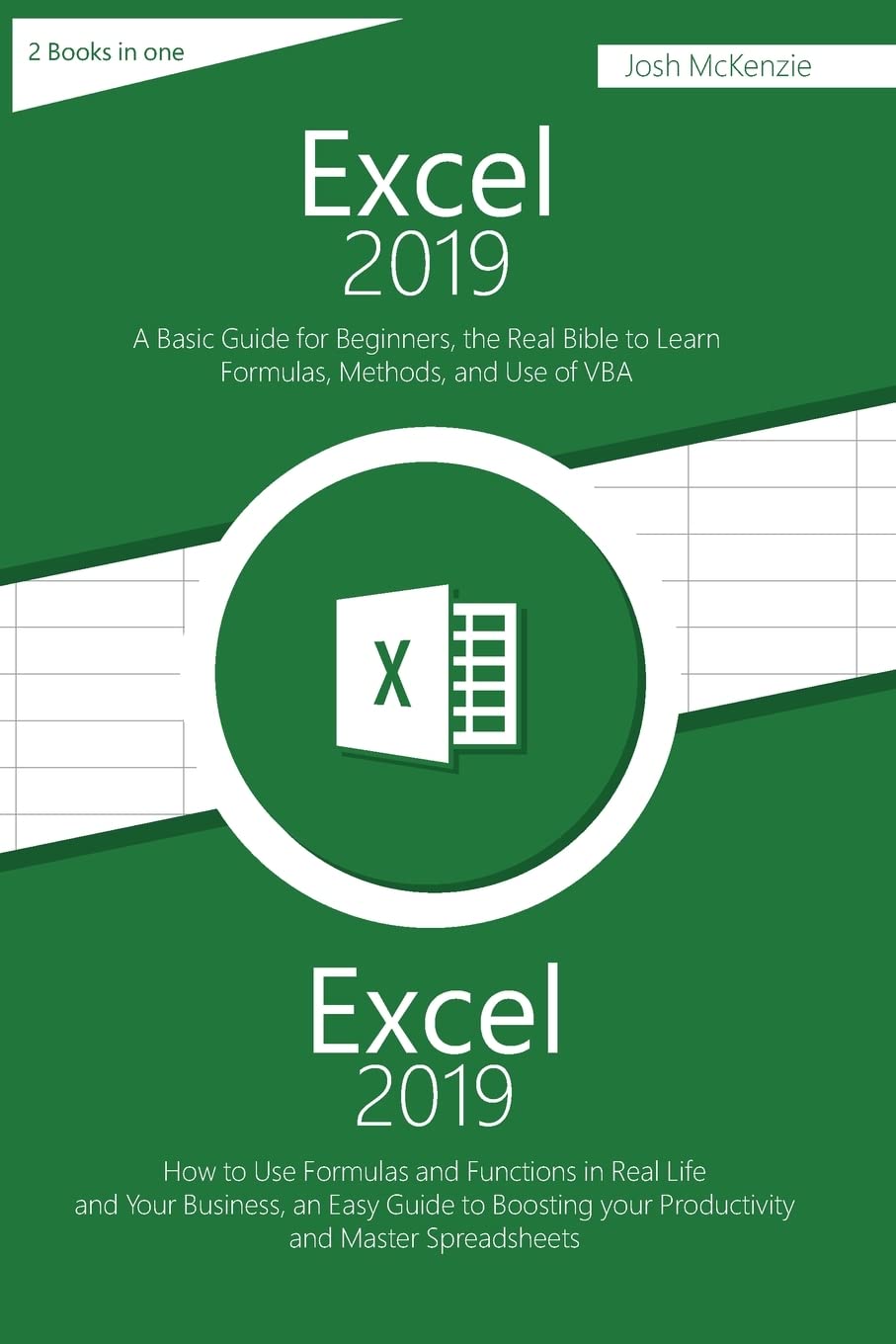 Excel 2019: 2 Books in one, A Basic Guide for Beginners + How to Use Formulas and Functions in Your Business, to Boosting your Productivity and Master Spreadsheets