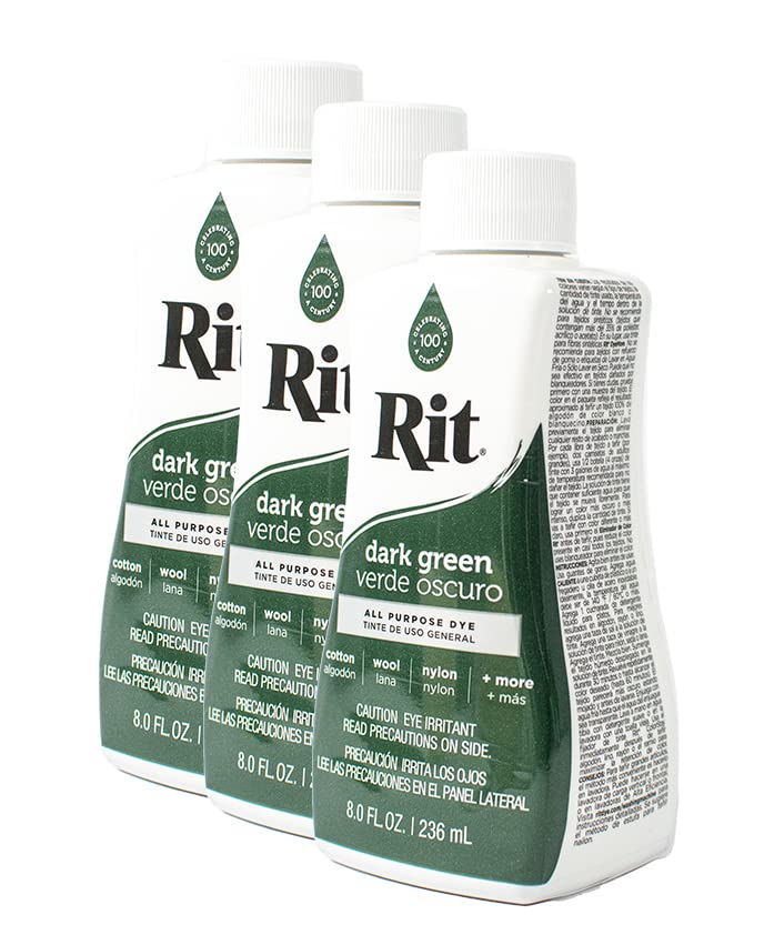 Rit Dye Liquid 236ml Dark Green Pack of 12