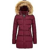 FARVALUE Women's Winter Coat Warm Parka Jacket Puffer Quilted Thicken Hooded Outerwear with Fur Trim