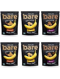 Bare Natural Banana Chips, Variety Pack, Gluten Free + Baked, 2.7 Ounce (6 Count)