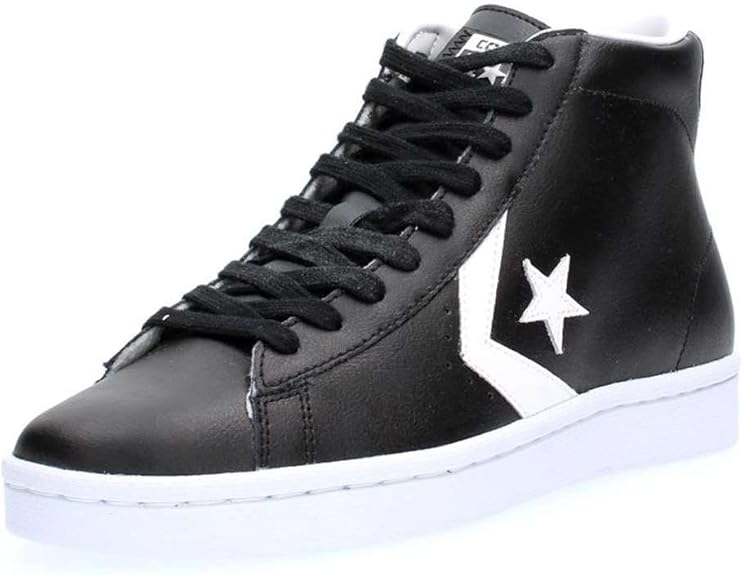 converse pro leather 76 mid black