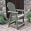 Highwood AD-CHCA2-CGE Hamilton Counter Height Deck Chair, Coastal Teak