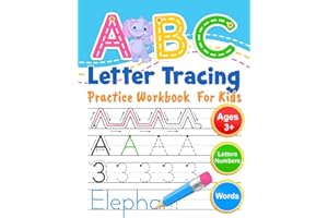 ABC Letter Tracing Practice Workbook for Kids: Learning To Write Alphabet, Numbers and Line Tracing. Handwriting Activity Boo