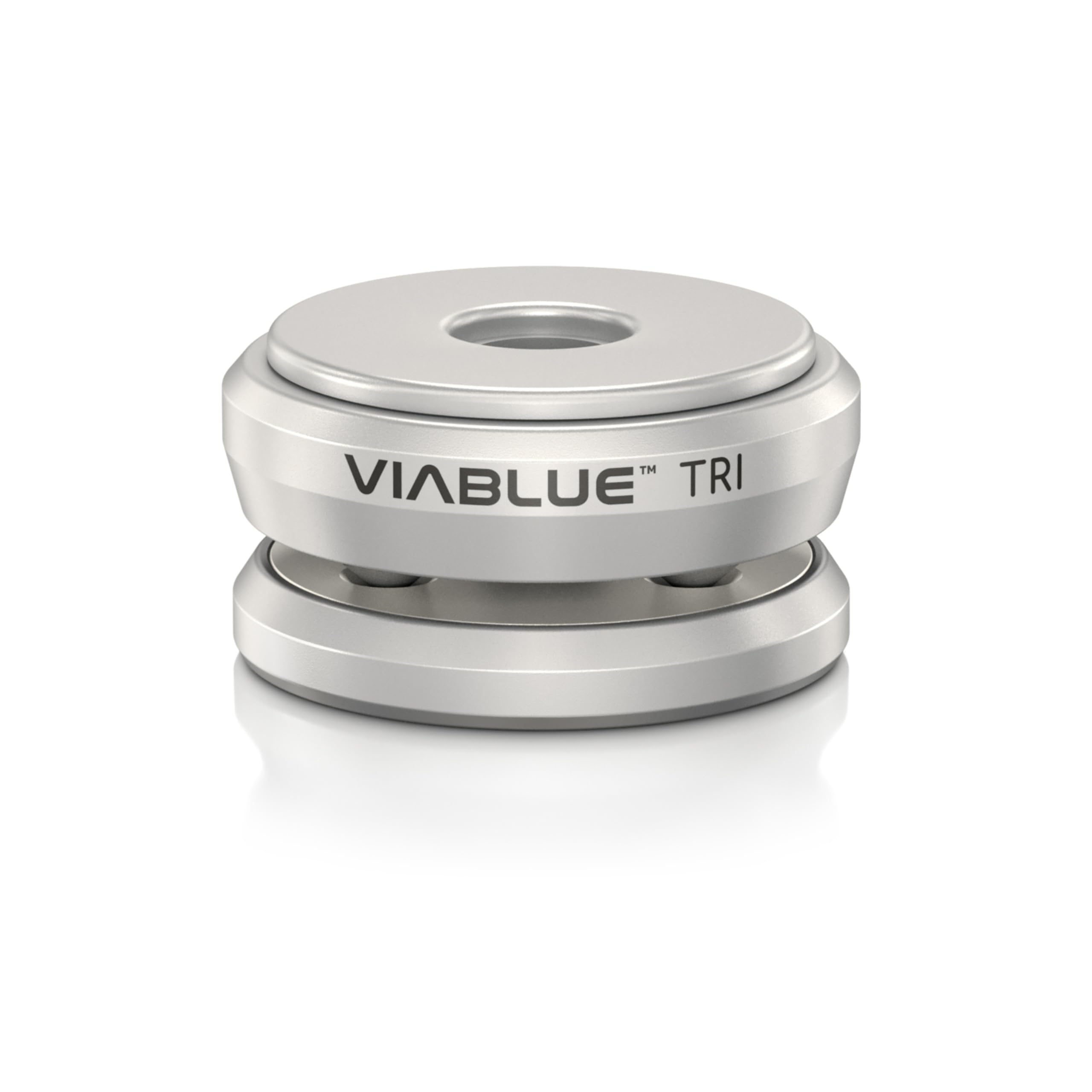 VIABLUE TRI Spikes for Speakers, Subwoofers and Vibrating Devices * Silver * 2019 Model * Set of 4