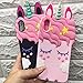 Joyleop Black Unicorn Case for iPhone X/XS, Cute 3D Cartoon Animal Cover,Kids Girls Cool Fun Soft Silicone Rubber Kawaii Character Unique Shell,Adorable Shockproof Cases Skin Protector iPhoneX/XS