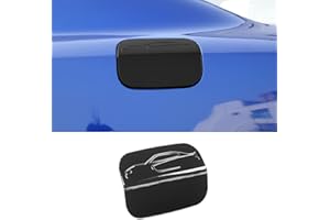 JWWY for Dodge Charger fuel tank gas door cover trim for Dodge Charger Accessories 2015-2023+ Black 1pc