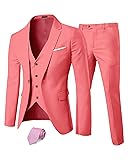 EastSide Men's Slim Fit 3 Pieces , One Button Sets