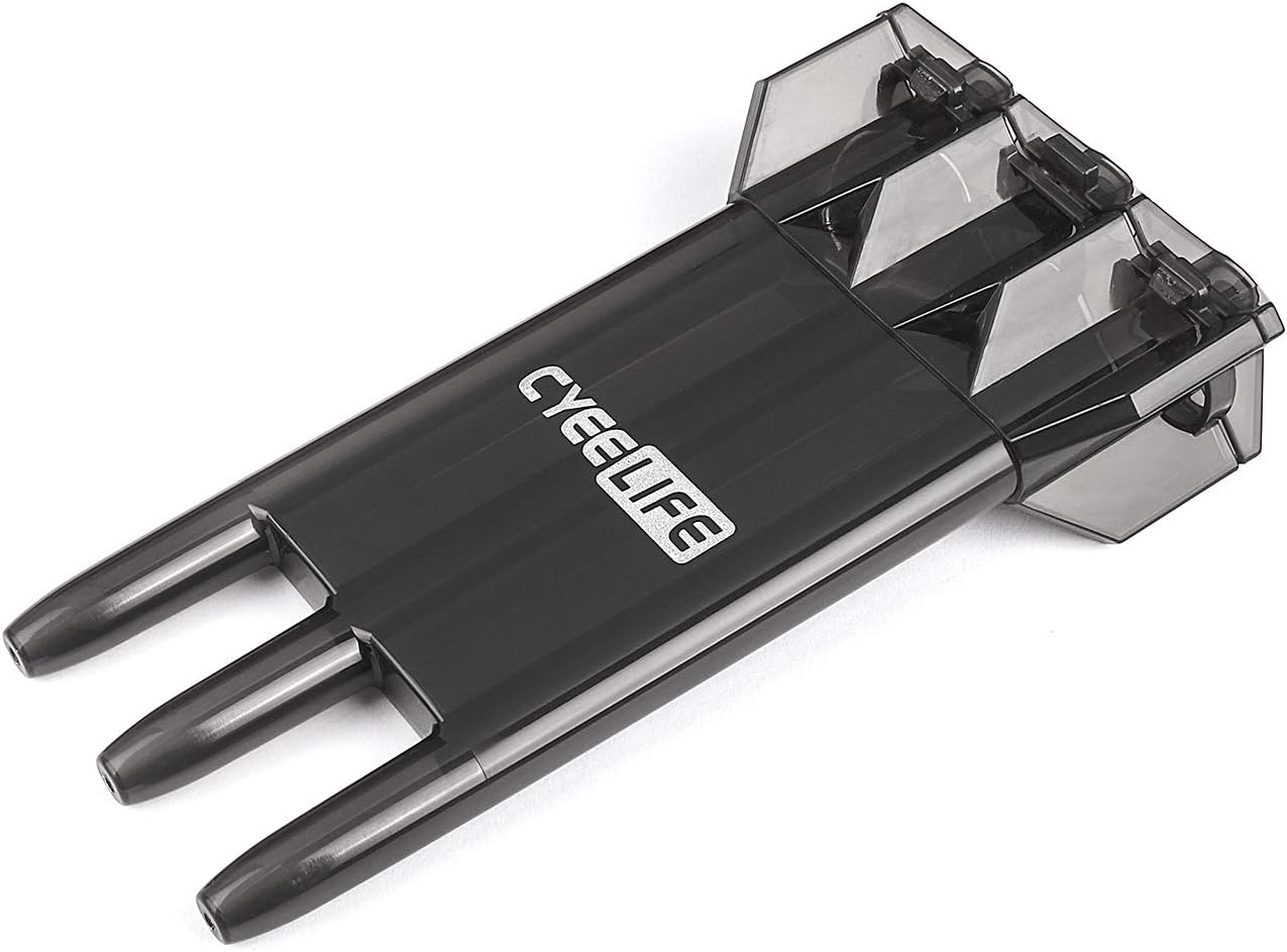 CyeeLife Dart Carrying case Transparent Plastic,Suitable for Most Darts Black,Multiple Colors Available, 166mm x 85mm x 166mm - Image 5