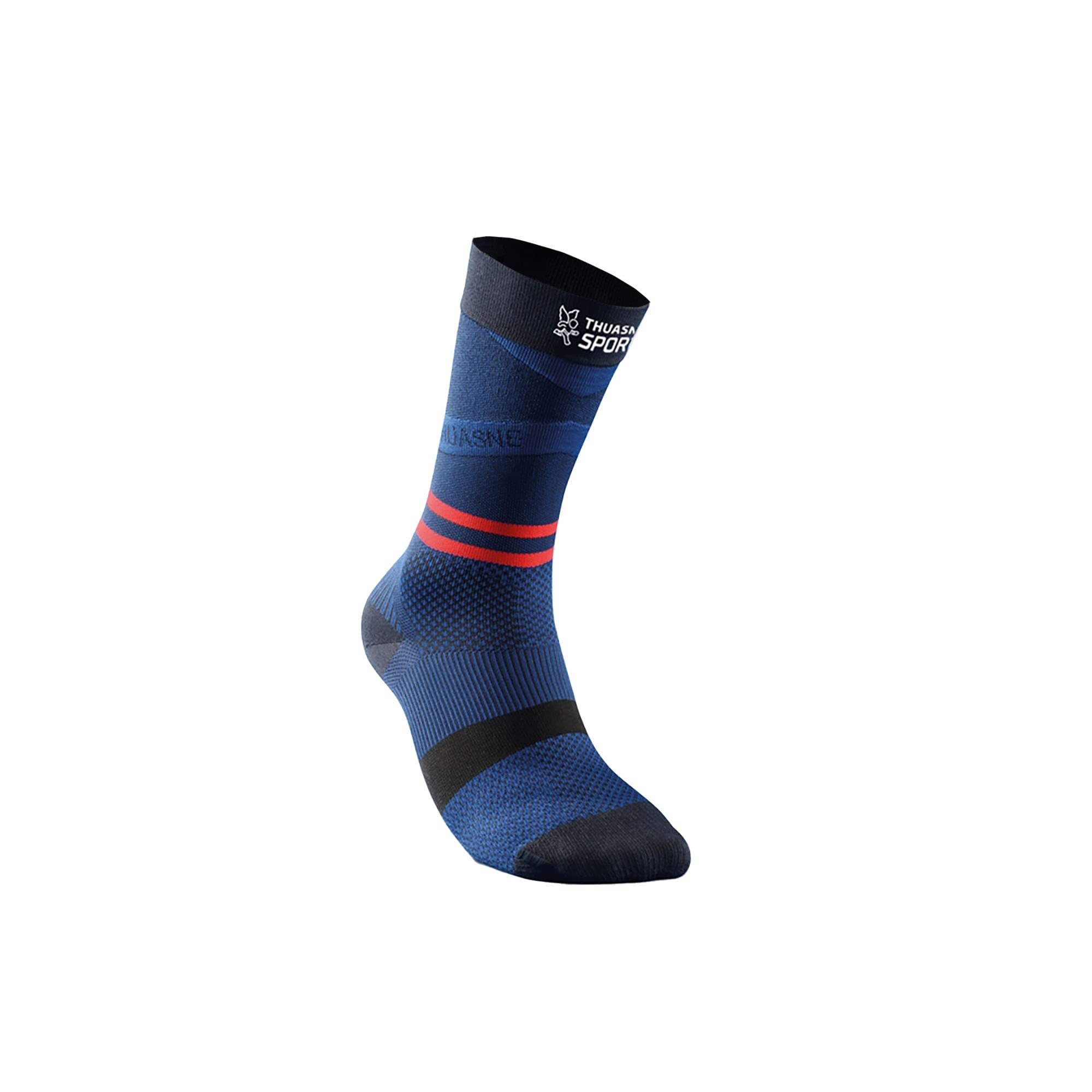 THUASNE - UP ACTIV Mid-Calf Running Sports Compression Socks - Degressive Compression from Ankle to Calf - Made in France
