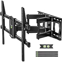USX MOUNT Full Motion TV Wall Mount for 42"-84" TVs, Swivel and Tilt TV Mount, Wall Mount TV Bracket with Articulating 6 Arms