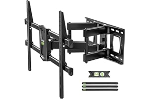 USX MOUNT Full Motion TV Wall Mount for 42"-84" TVs, Swivel and Tilt TV Mount, Wall Mount TV Bracket with Articulating 6 Arms