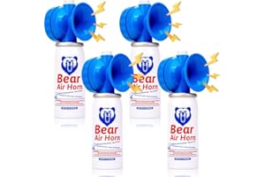 FINGIG 1.4oz Bear Horn for Self Defense, 123dB Loud Mini Air Horn, Audible Up to 1/2 Mile, Safety Air Horn for Hiking,Camping and Outdoor Protection（1.2.4）