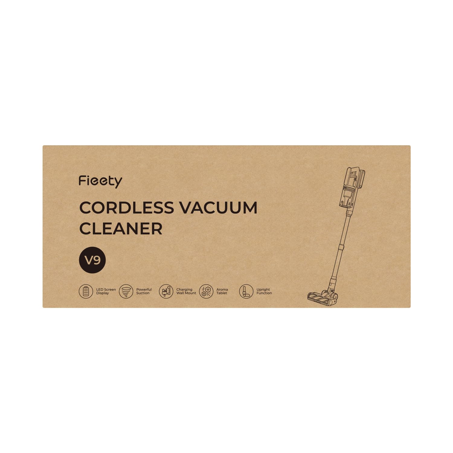 Cordless Vacuum Cleaner 50KPA/600W/65 Mins Cordless Stick Vacuum with Touch Screen, Anti-tangle&AUTO Mode,Wall Charging Powerful Handheld Vacuums for Home Carpet/Car/Pet Hair - Ideal for UK Homes