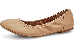 KOLILI Women's Ballet Flat Classic Round Toe Walking Shoes Casual Ladies Faux Leather Flat Shoes