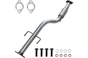 Lilvduybz Stainless Steel Front Flex Pipe Direct Fit Replacement Exhaust Repair Kit with Gasket and Bolts, Compatible with Hy